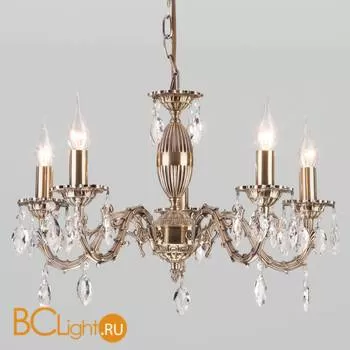 Люстра Eurosvet Favola 10102/5 античная бронза/прозрачный хрусталь Strotskis