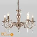 Люстра Eurosvet Favola 10102/5 античная бронза/прозрачный хрусталь Strotskis