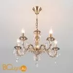 Люстра Eurosvet Favola 10102/5 античная бронза/прозрачный хрусталь Strotskis - Фото 1