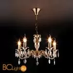 Люстра Eurosvet Favola 10102/5 античная бронза/прозрачный хрусталь Strotskis - Фото 0