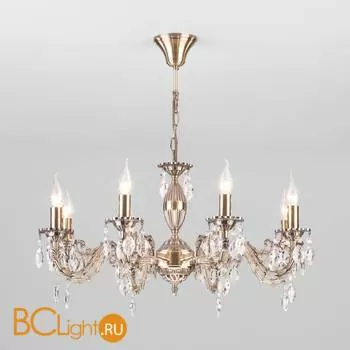 Люстра Eurosvet Favola 10102/8 античная бронза/прозрачный хрусталь Strotskis