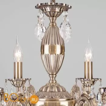 Люстра Eurosvet Favola 10102/8 античная бронза/прозрачный хрусталь Strotskis - Фото 1