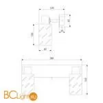 Бра Eurosvet Fente 20090/2 белый / хром - Фото 2