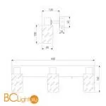 Бра Eurosvet Fente 20090/3 черный / хром - Фото 2