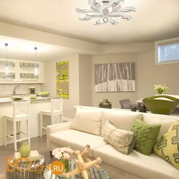 Потолочный светильник Eurosvet Flake 90140/12 белый 168W - Фото 5