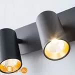 Настенный светильник Eurosvet Fleur 20066/2 LED черный / золото - Фото 3