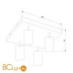 Потолочный светильник Eurosvet Fleur 20066/4 LED черный/золото 00000085110 - Фото 3