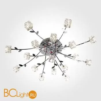 Потолочная люстра Eurosvet Florance 80108/17 хром/синий+красный+фиолетовый