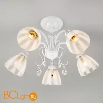 Люстра Eurosvet Floranse new 30155/5 белый a045310 - Фото 1