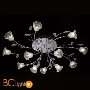 Потолочная люстра Eurosvet Florescence 80114/12 хром/белый