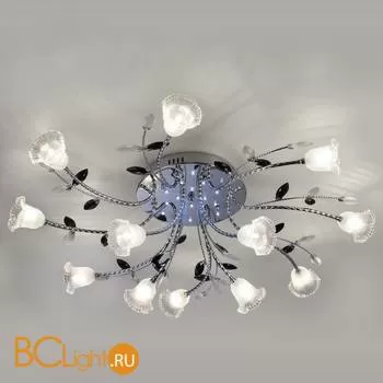 Потолочная люстра Eurosvet Florescence 80114/12 хром/белый - Фото 0