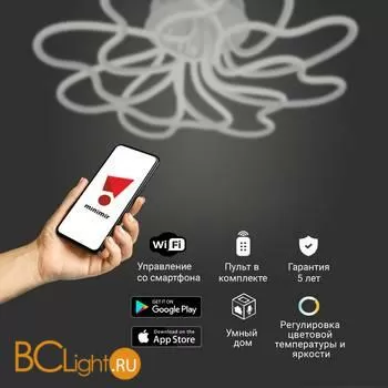 Потолочный светильник Eurosvet Floret 90235/8 белый - Фото 1