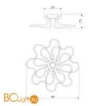 Потолочный светильник Eurosvet Floret 90235/8 белый - Фото 3