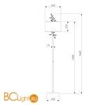 Торшер Eurosvet Florian 01016/1 хром - Схема
