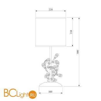 Настольная лампа Eurosvet Florian 01017/1 хром - Схема