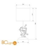 Настольная лампа Eurosvet Florian 01017/1 хром - Схема