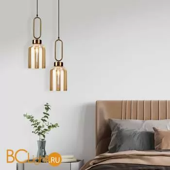 Подвесной светильник Eurosvet Flou 50229/1 янтарный a057463 - Фото 1