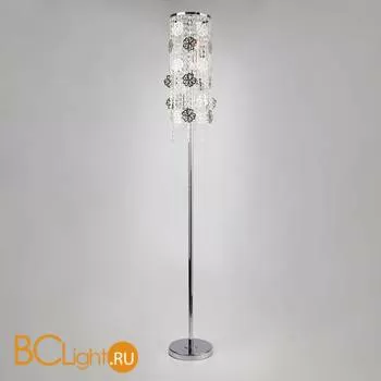 Торшер Eurosvet Flower 01070/3 хром/прозрачный хрусталь Strotskis