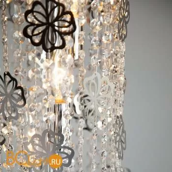 Торшер Eurosvet Flower 01070/3 хром/прозрачный хрусталь Strotskis - Фото 3