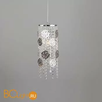 Подвесной светильник Eurosvet Flower 10083/1 хром/прозрачный хрусталь Strotskis