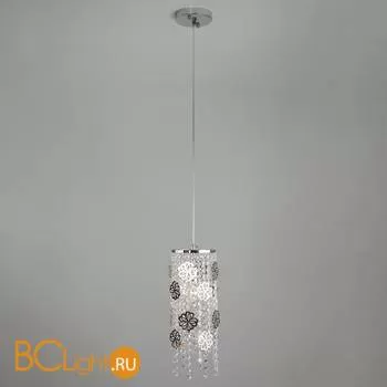 Подвесной светильник Eurosvet Flower 10083/1 хром/прозрачный хрусталь Strotskis - Фото 0