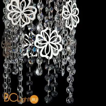 Подвесной светильник Eurosvet Flower 10083/1 хром/прозрачный хрусталь Strotskis - Фото 1