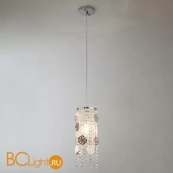 Подвесной светильник Eurosvet Flower 10083/1 хром/прозрачный хрусталь Strotskis - Фото 2