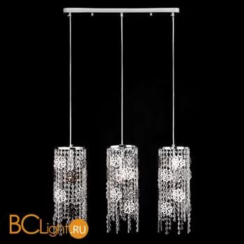 Подвесной светильник Eurosvet Flower 10083/3 хром/прозрачный хрусталь Strotskis - Фото 1