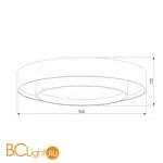 Потолочный светильник Eurosvet Force 90274/2 серый Smart a061414 - Фото 0