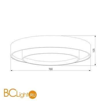 Потолочный светильник Eurosvet Force 90279/2 серый Smart a061416 - Фото 1