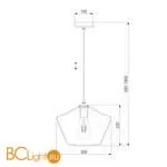 Подвесной светильник Eurosvet Franco 50199/1 золото - Фото 3