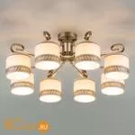 Потолочная люстра Eurosvet Frangia 60086/8 античная бронза - Фото 1