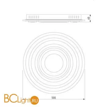 Потолочный светильник Eurosvet Freeze 90209/1 белый - Фото 3