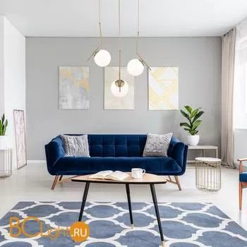 Подвесной светильник Eurosvet Frost Long 50159/1 латунь - Фото 2