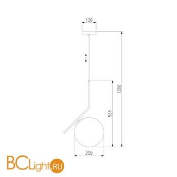 Подвесной светильник Eurosvet Frost 50153/1 хром - Схема
