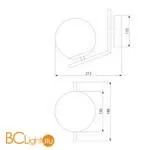 Бра Eurosvet Frost 70152/1 латунь - Фото 1