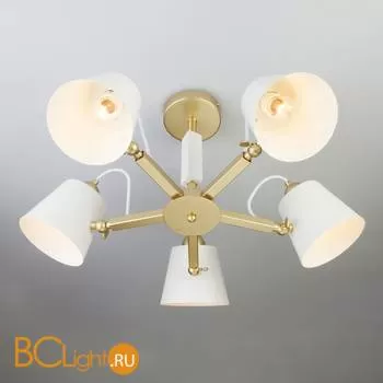 Потолочная люстра Eurosvet Frozen 70083/5 золото - Фото 3