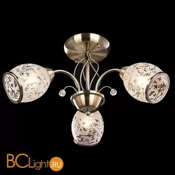 Потолочная люстра Eurosvet Габриэлла 30026/3 античная бронза