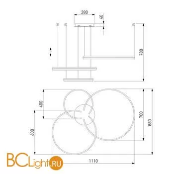 Подвесной светильник Eurosvet Gap 90280/3 сатин-никель - Фото 3