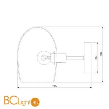 Бра Eurosvet Gardie 70141/1 хром a058411 - Фото 3