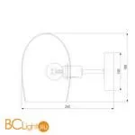 Бра Eurosvet Gardie 70141/1 хром a058411 - Фото 3