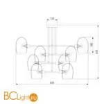 Потолочный светильник Eurosvet Gardie 70141/8 хром a058414 - Фото 1