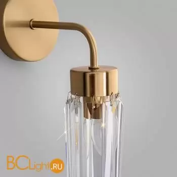 Настенный светильник Eurosvet Gilian new 60163/1 латунь a065760 - Фото 1