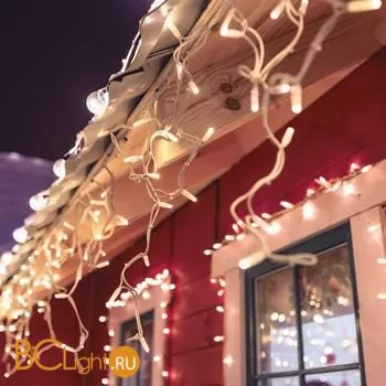 Гирлянда Eurosvet 100-101 белый с эффектом мерцания 3*0,6 м IP65 a044053 - Фото 0