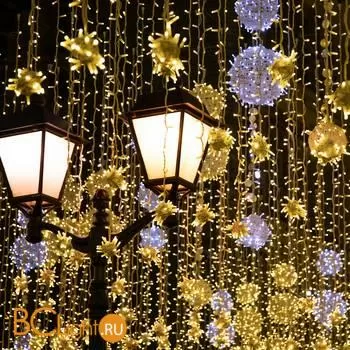 Гирлянда Eurosvet 400-101 белый с эффектом мерцания 10м IP65 a044071