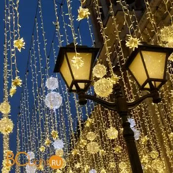 Гирлянда Eurosvet 400-101 теплый белый с эффектом мерцания 10м IP65 a044073 - Фото 0