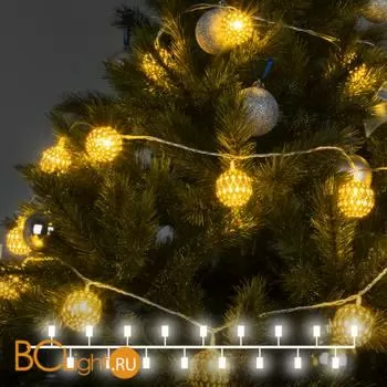 Гирлянда Eurosvet 400-003 золото / теплый белый с эффектом мерцания 2,8 м IP20 a049835