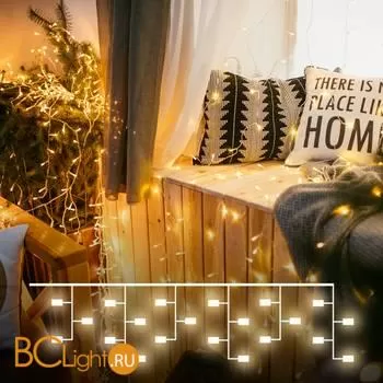 Гирлянда Eurosvet 200-001 теплый белый 1,5*1м IP20 a056070