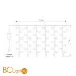 Гирлянда Eurosvet 200-001 теплый белый 1,5*1м IP20 a056070 - Фото 3