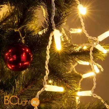 Гирлянда Eurosvet 100-101 теплый белый 3*0,6 м IP65 a056075 - Фото 2